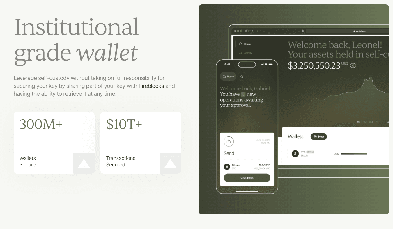 Redefining Self-Custody for Bitcoin and Crypto primary product view